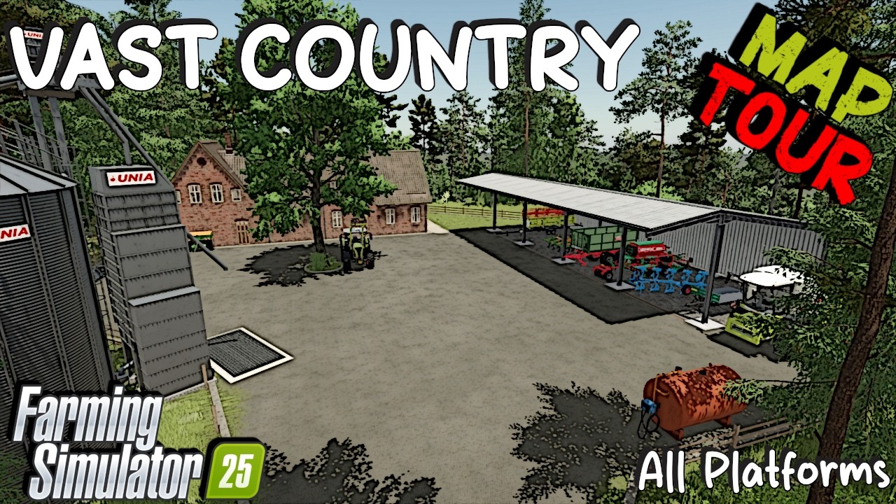 Карта местности | Обширные территории | Все платформы | Farming Simulator 25