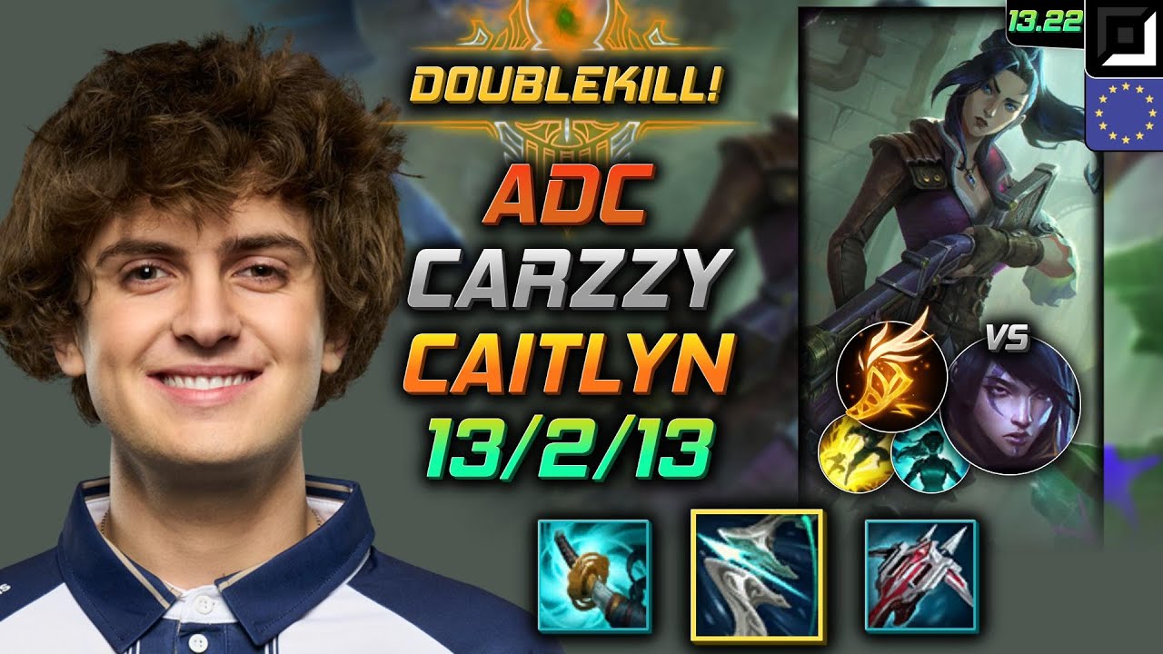 Caitlyn Adc Build Carzzy Galeforce Fleet Footwork - LOL EUW Challenger Patch 13.22
