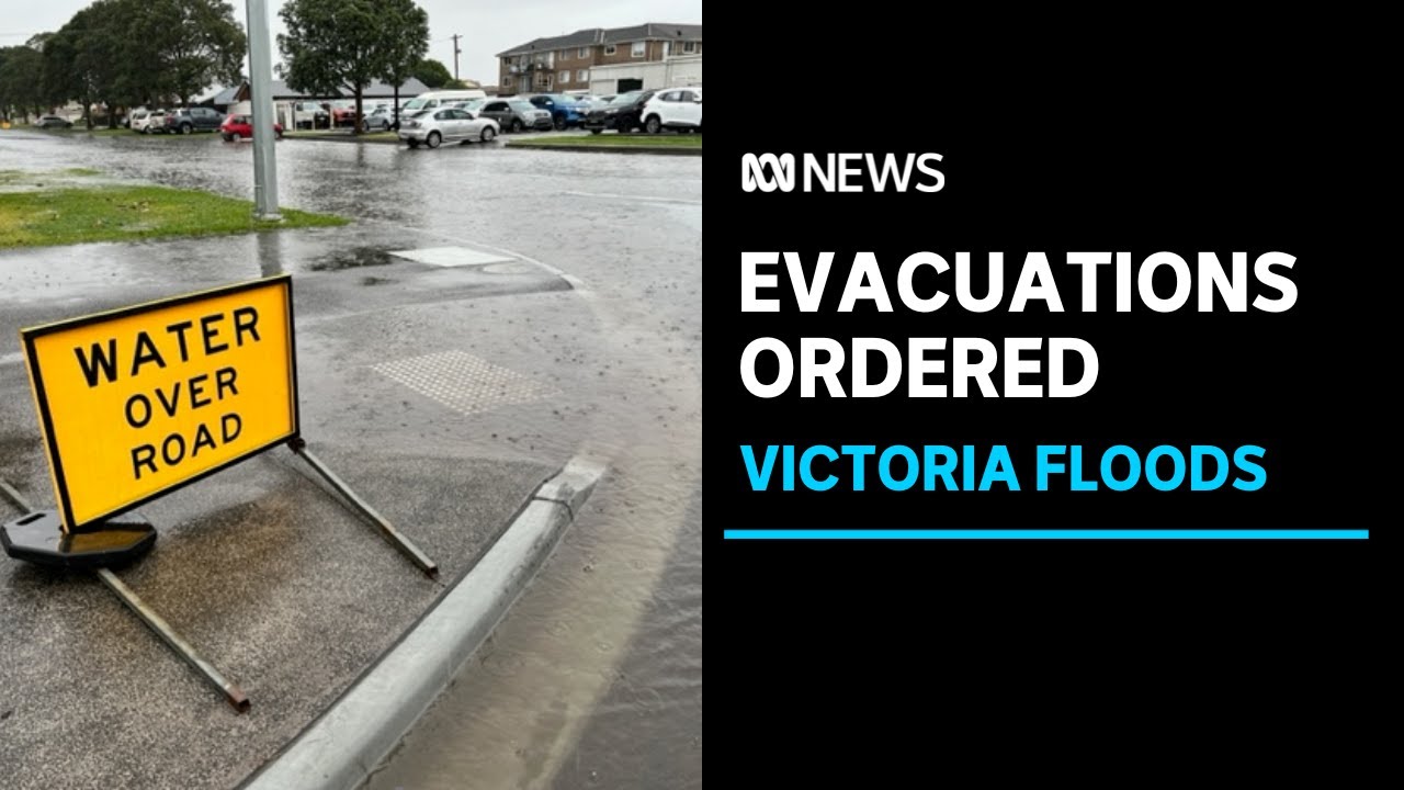 Farmer rescued, evacuation orders issued as rains prompt flood warnings in Victoria | ABC News