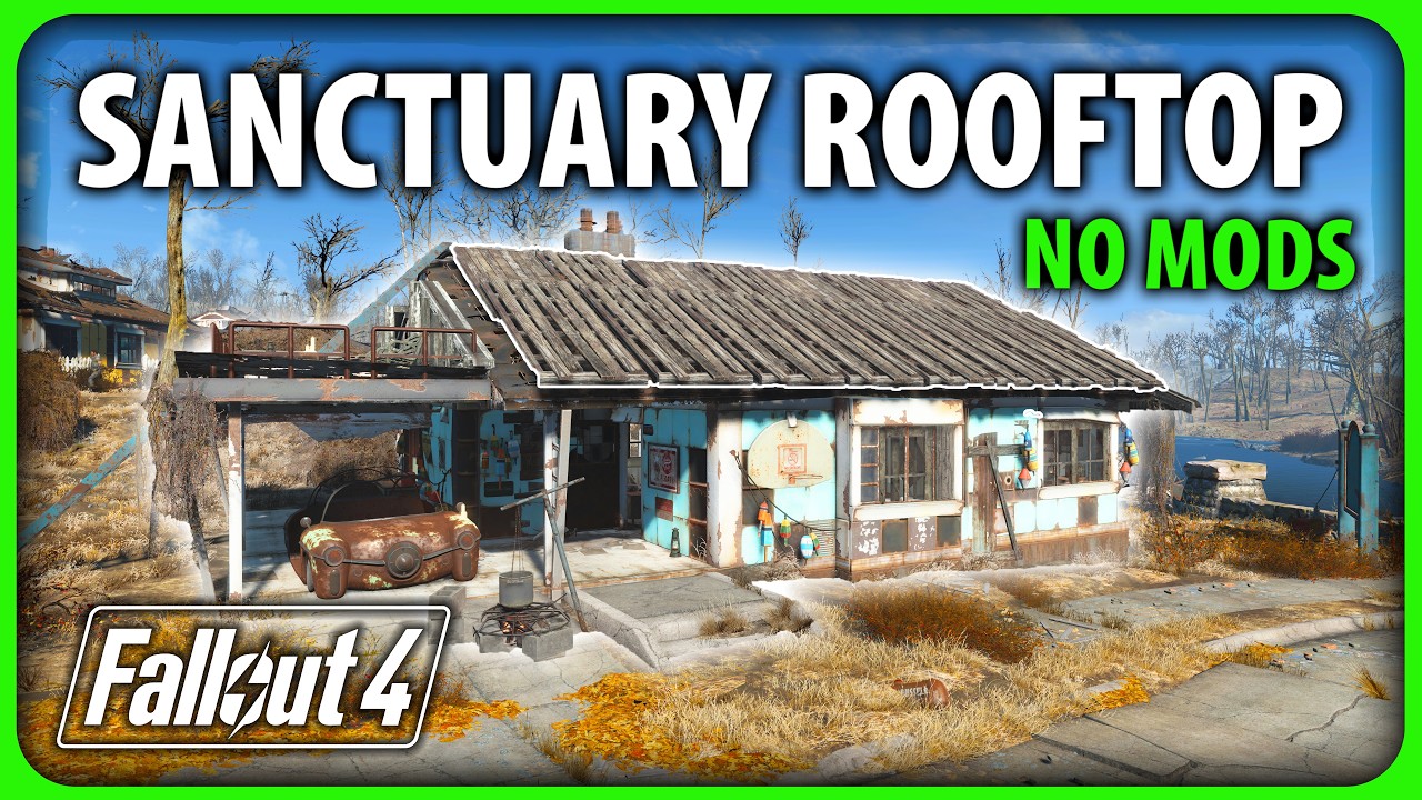 Fallout 4 - Repaired Sanctuary House Rooftop