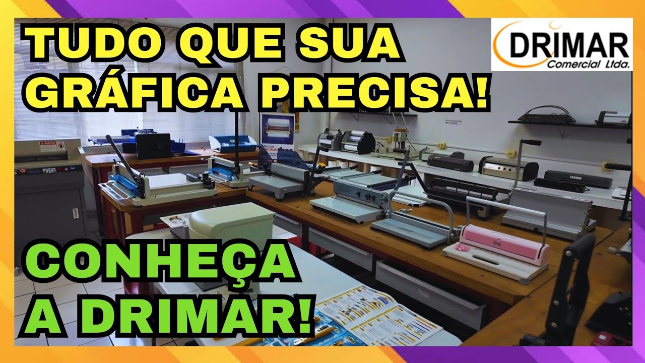 Tour Pelo Showroom da DRIMAR - Distribuidor de Equipamentos para Gráfica e Escritório.