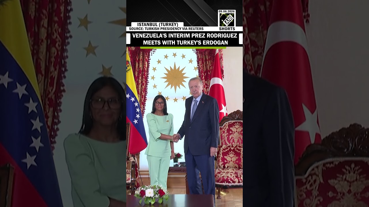 Venezuela's interim President Rodriguez meets with Turkey's President Erdogan in Istanbul