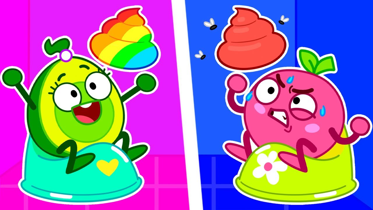 Potty Time Adventures! 🚽 Funny Healthy Habits with Pit & Penny 🥑