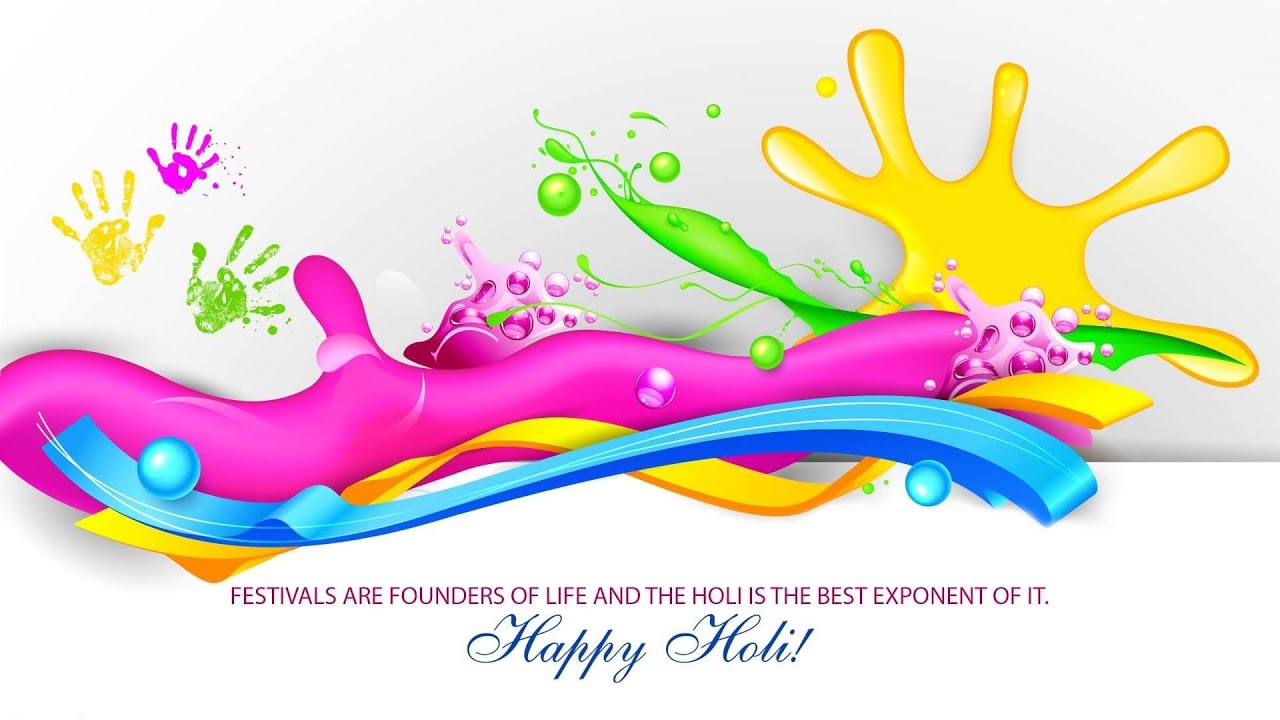 INDIAN FESTIVAL OF COLOURS , WATER AND FUN : HOLI ( HINDI SONG WITH LYRICS )
