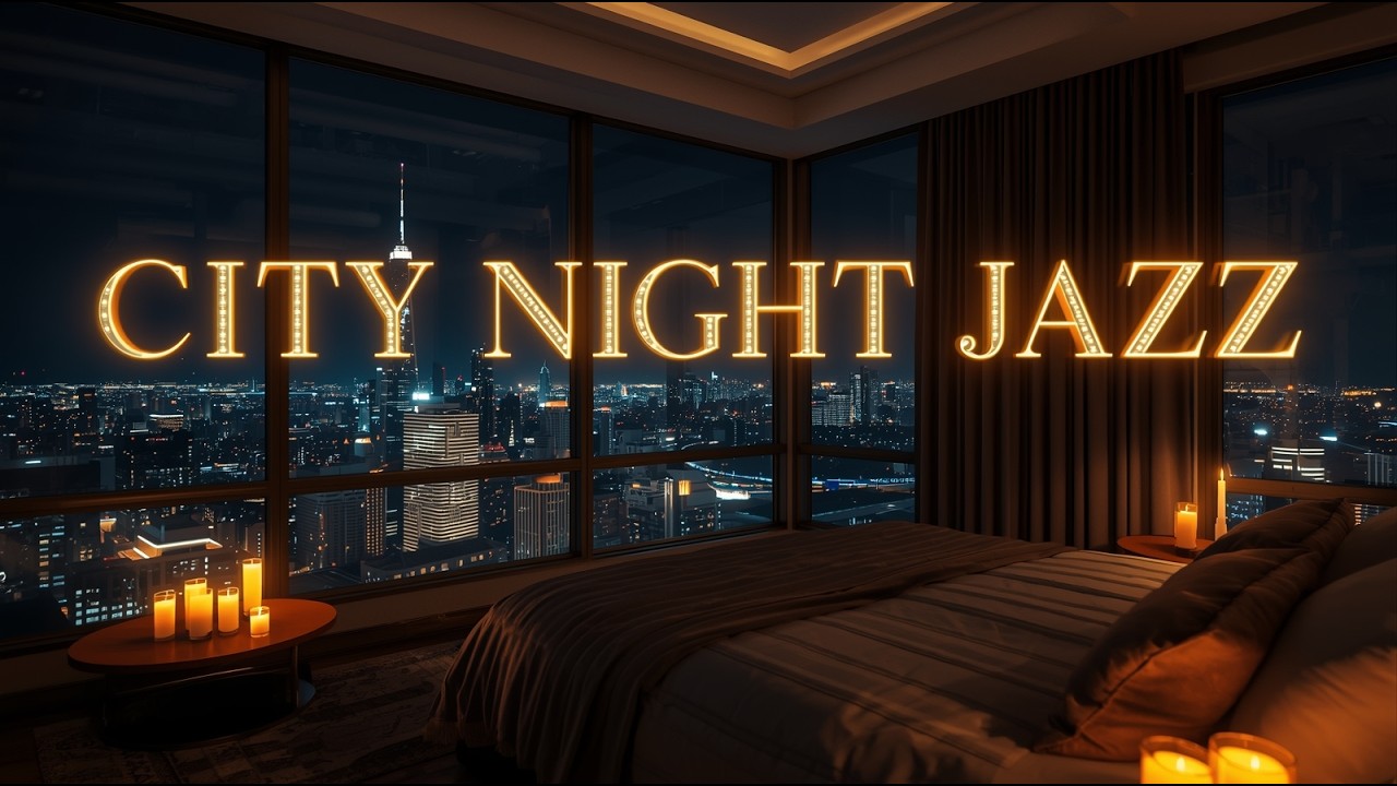City Night Jazz 🌙 Smooth Piano Jazz for Deep Sleep & Relaxing Night Ambience