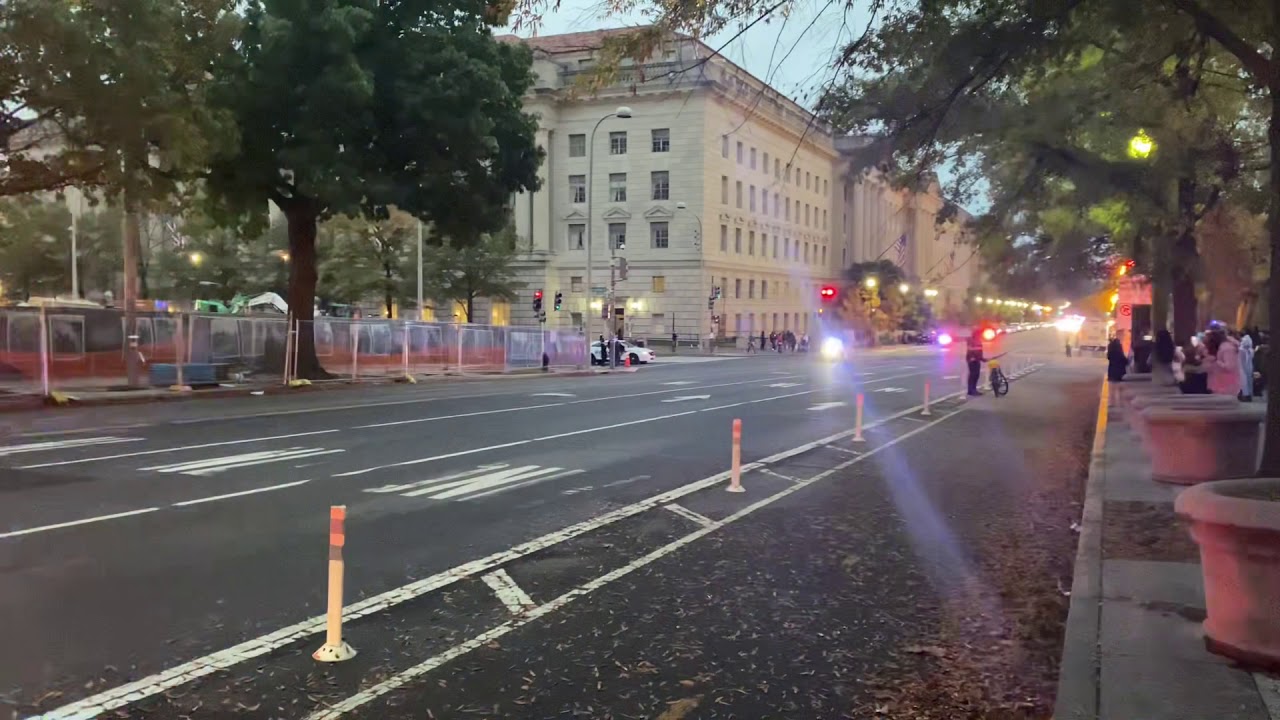Presidential Motorcade in Washington DC