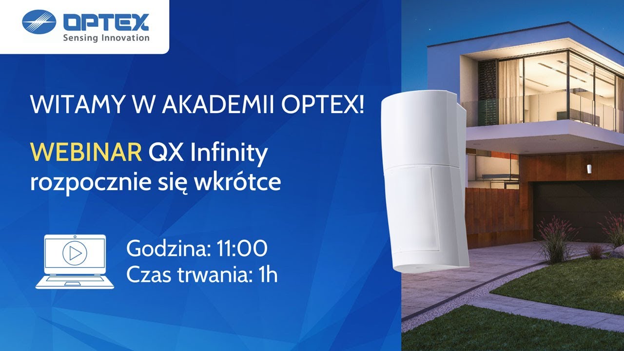 Akademia Optex - czujki zewnętrzne QXI