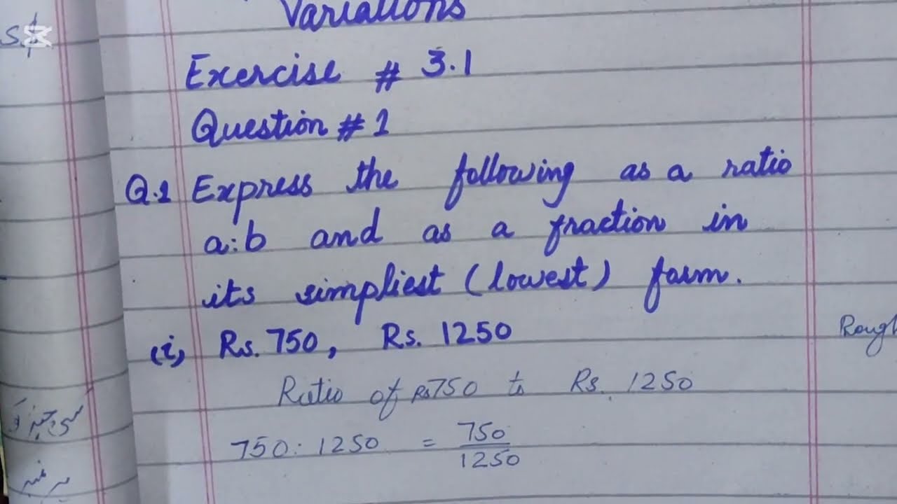 Chapter 3 exercise 3.1 question 1 to 5 PCTB maths class 10 