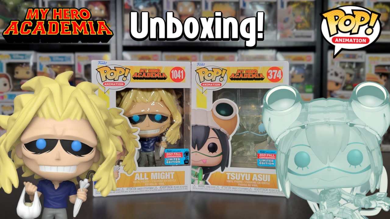 My Hero Academia All Might & Tsuyu Translucent Nycc 2021 Funko Pop Unboxing!