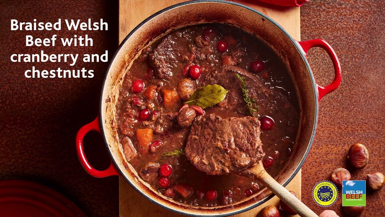 Welsh Beef One Pot with Cranberry and Chestnuts