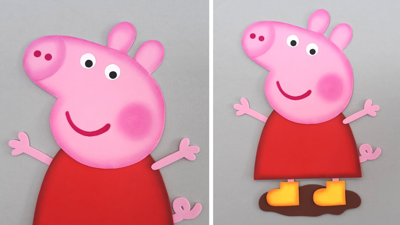 Peppa pig aplique decorativo de foamy o goma eva - CADUBANA