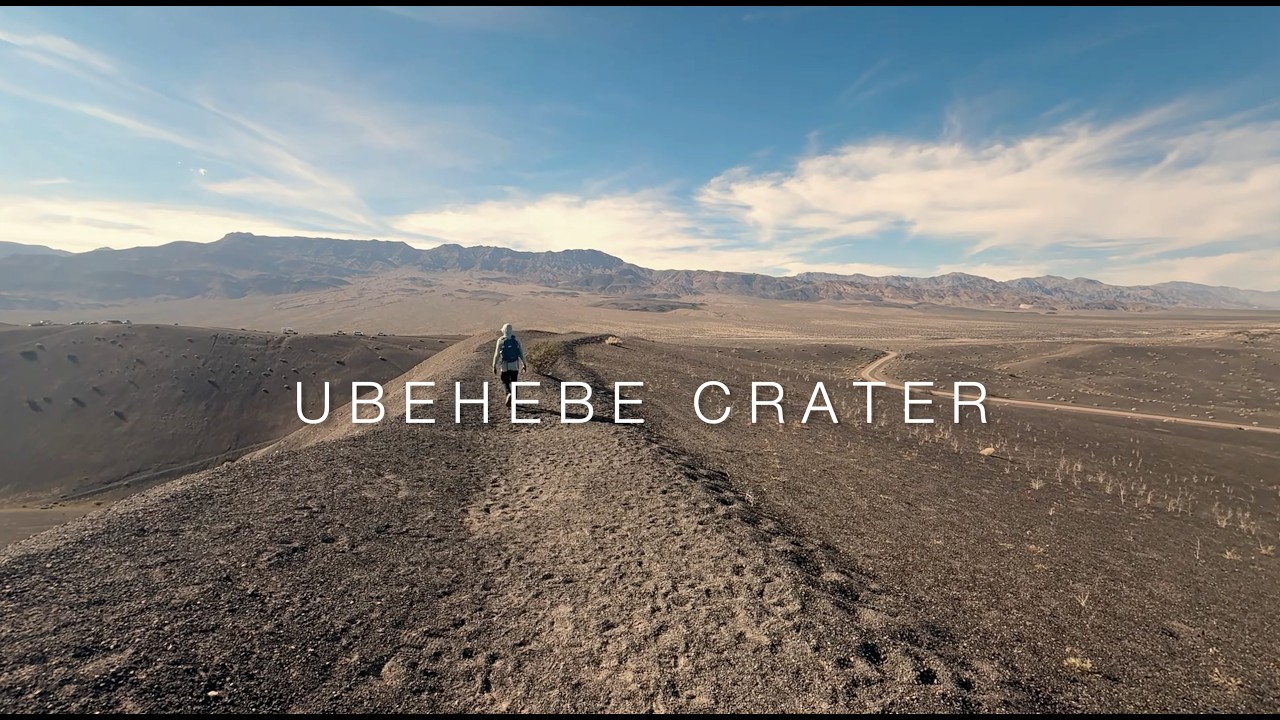 Drive to/from and hike around Ubehebe Crater in Death Valley