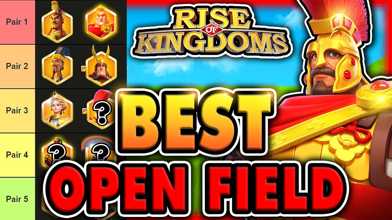 Лучшие пары 5 и 7 командиров OPEN FIELD в Rise of Kingdoms