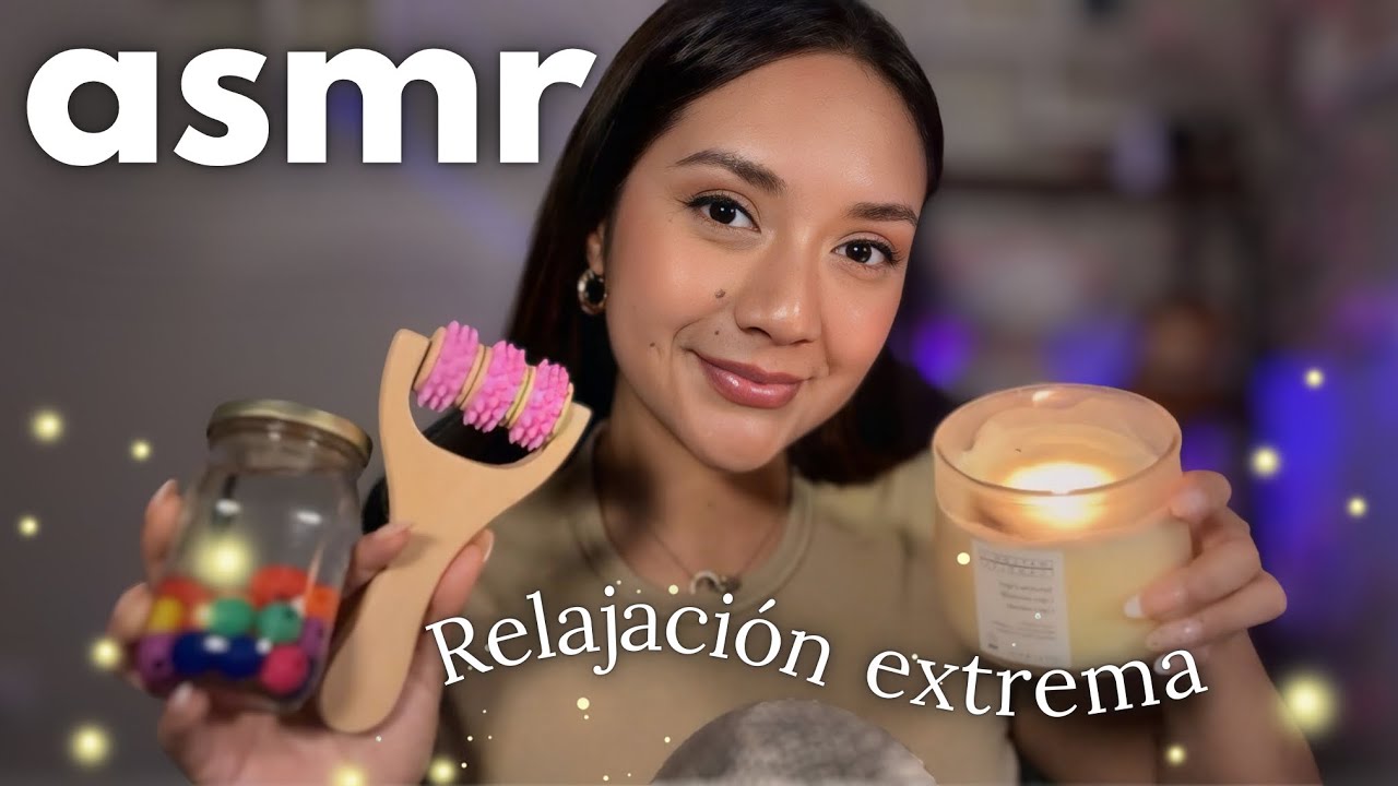 ASMR PARA CALMAR TU ANSIEDAD ANTES DE DORMIR (masajes + mimos)