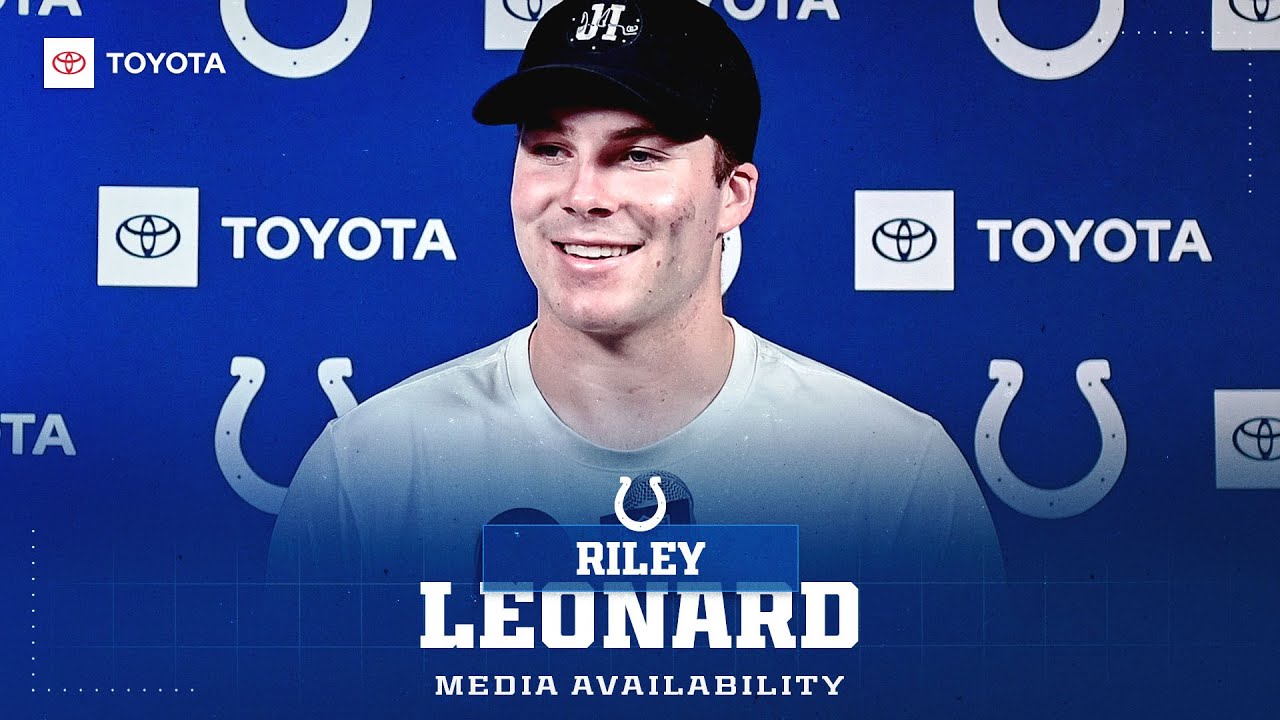 Riley Leonard Media Availability : Colts at Houston