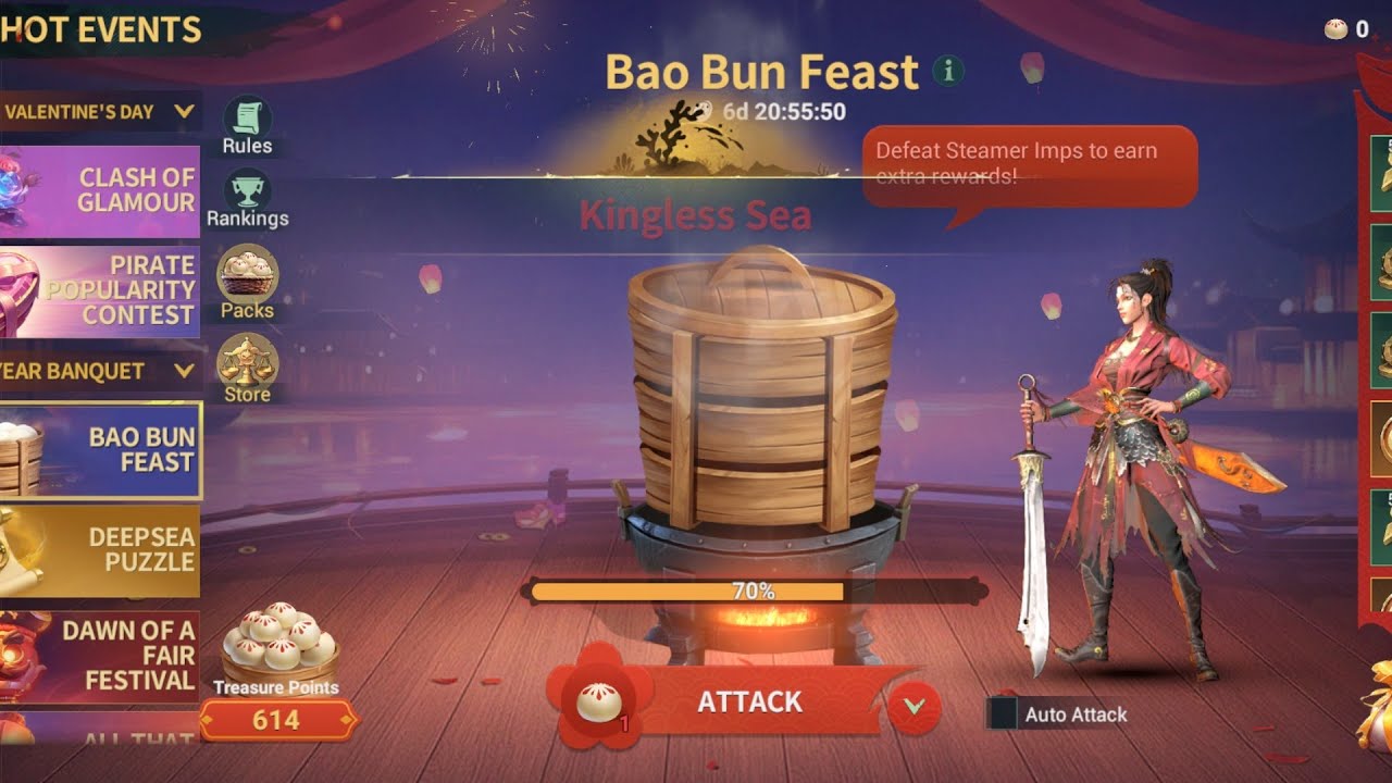 New Year Bao Bun Feast - Sea of Conquest - SOC - 