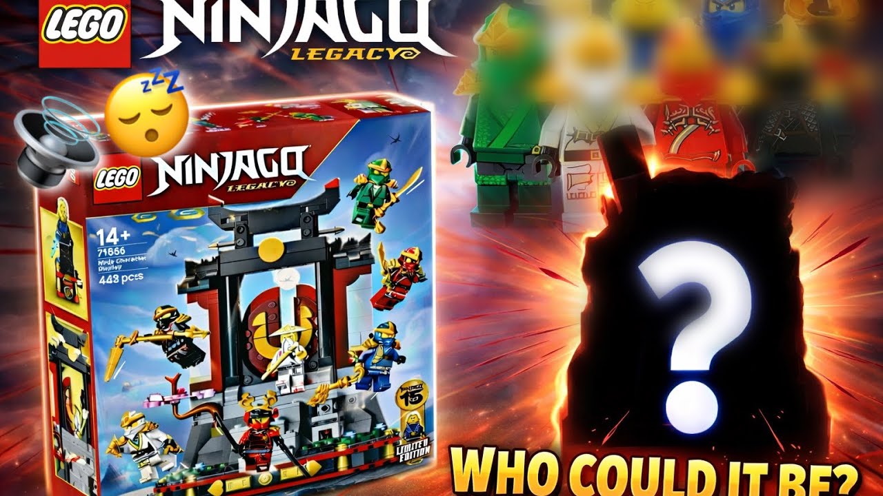 LEGO🔊😴 Building NINJAGO Ninja Display Case | LEGO Ninjago 15th anniversary legacy set 71866  ASMR