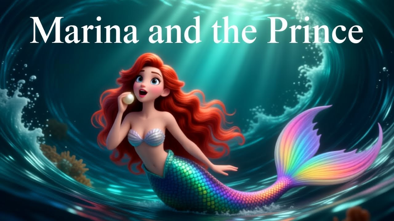 Marina and the Prince 🌊🧜‍♀️ | The Mermaid Who Gave Up Her Voice #fairytales #mermaid 