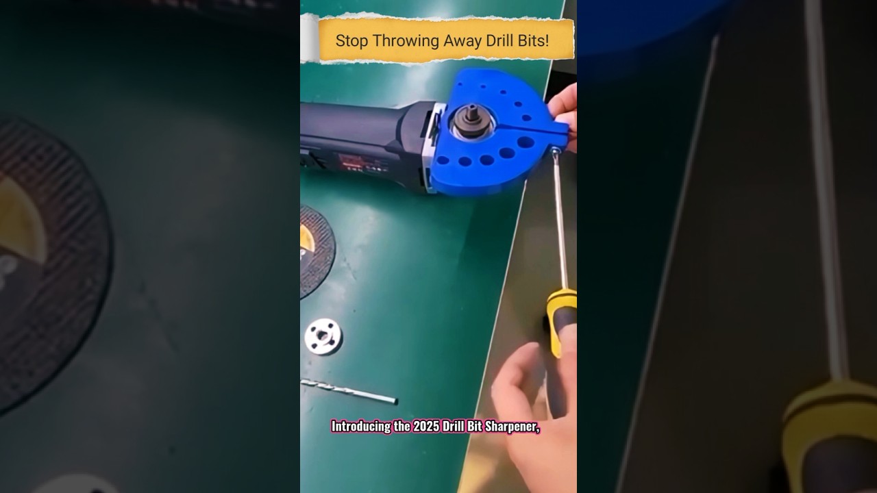 Stop Throwing Away Drill Bits! Sharpen Them in Seconds ⚡&rdquo; #viralvideo #electrical #diy