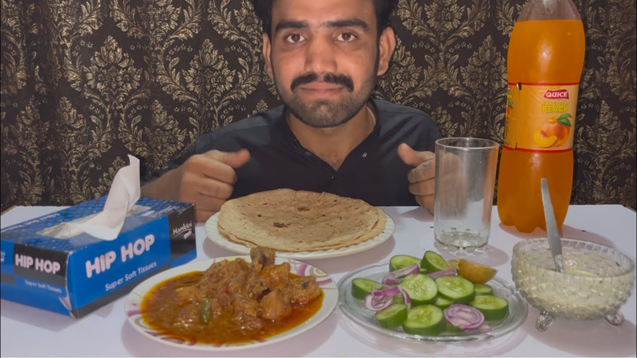 Chicken karahi | roti | mix salad | with green chatni | cold drink