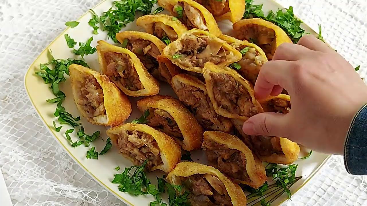جيب التاجر او جيب الزنكيل بقطعة توست وحدة رح تنتفخ 👌 بحشوة الدجاج يمي شو لذيذة😋