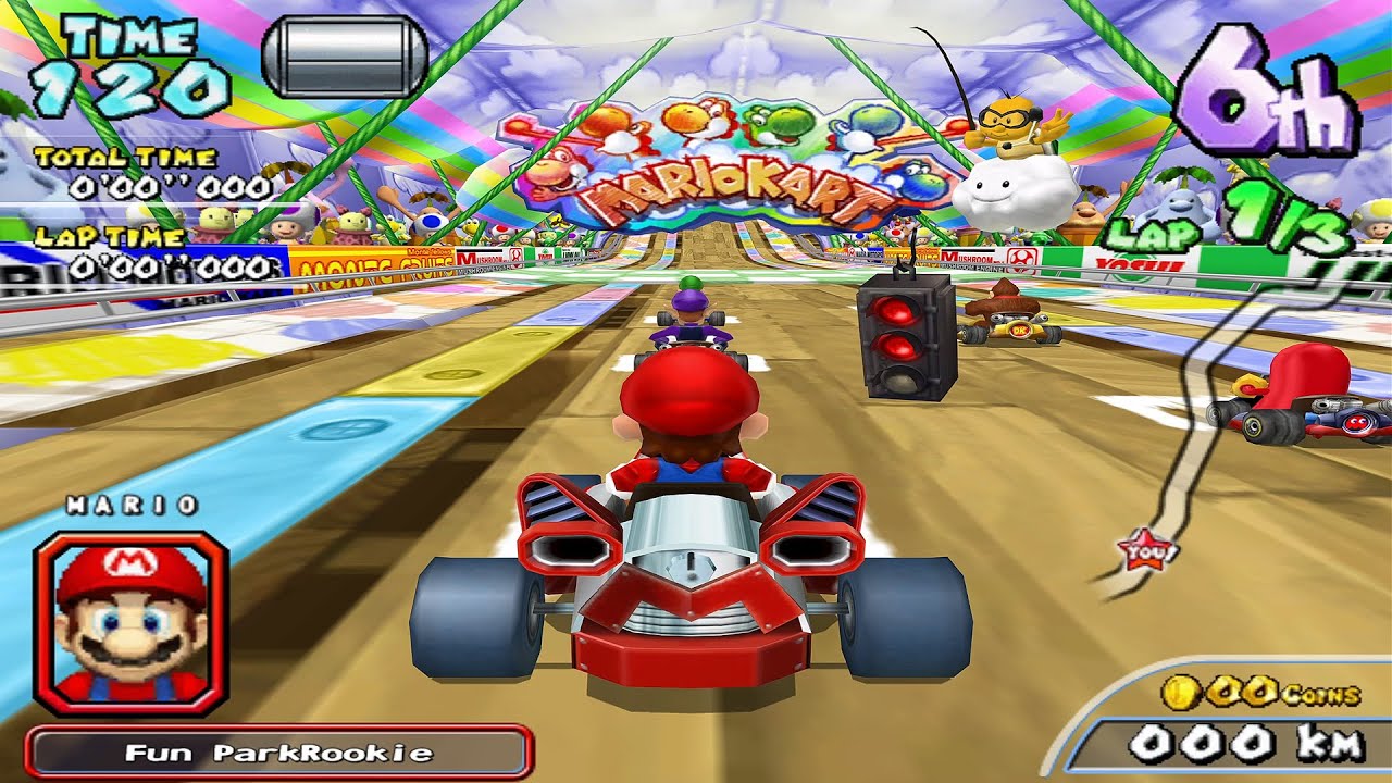 Mario Kart Arcade GP 2 Yoshi CUP RACE (50cc Easy Diff) Battle Racing | UHD