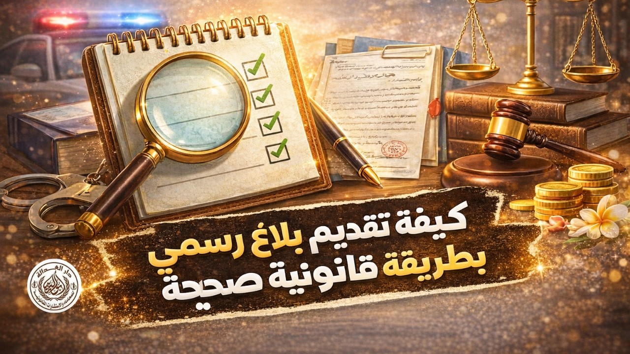 كيفية تقديم بلاغ رسمي بطريقة قانونية|خطوات تقديم البلاغ القانونى|دليل قانوني لتقديم البلاغات الرسمية