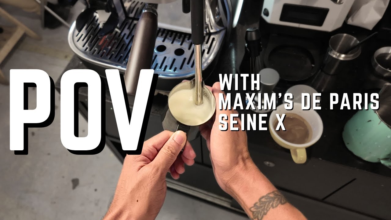 POV Morning Coffee with Maxim La Seine X Espresso Machine