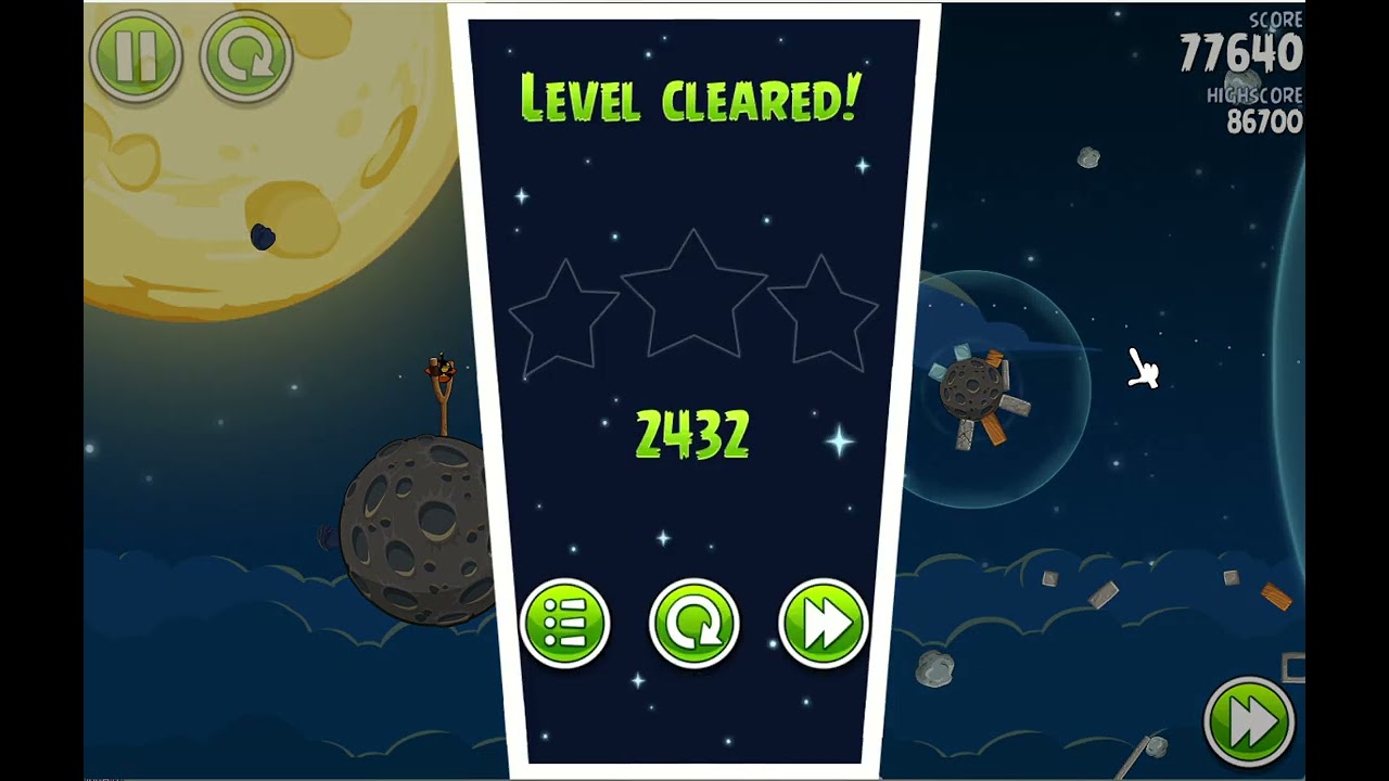 ANGRY BIRDS SPACE LEVEL 16