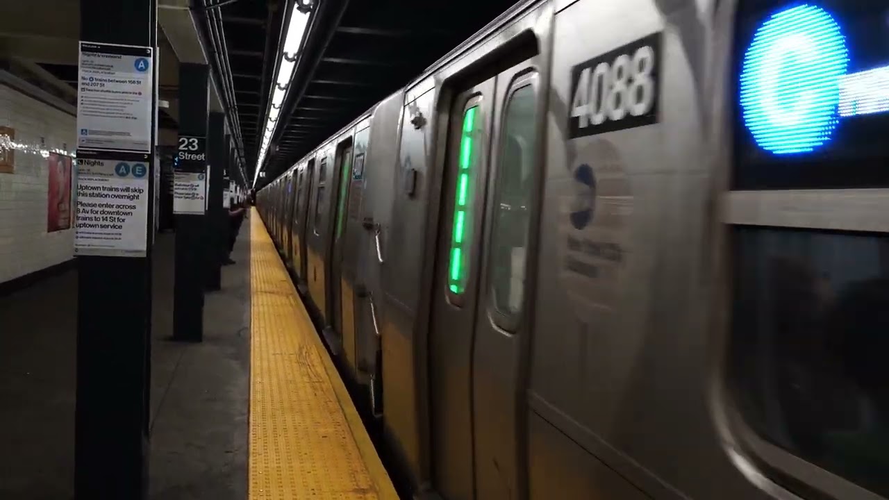 IND 8th Av Line Action @ 23rd Street(R160A/B, R179, R211A)