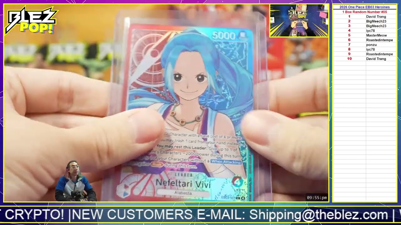 2026 One Piece Trading Card Game EB03 Heroines Edition 1 Box Random Number #05