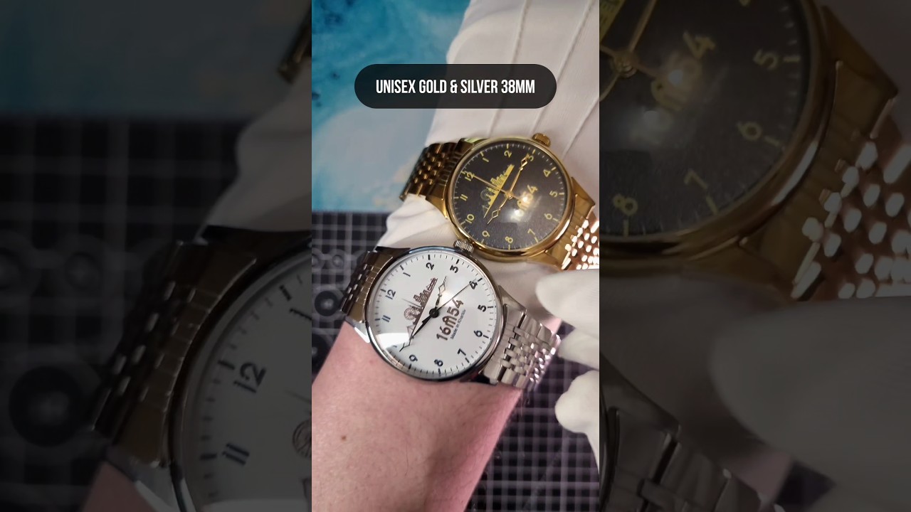 Unisex gold & silver 38mm от Харьковской часовой мануфактуры #1654 #watch