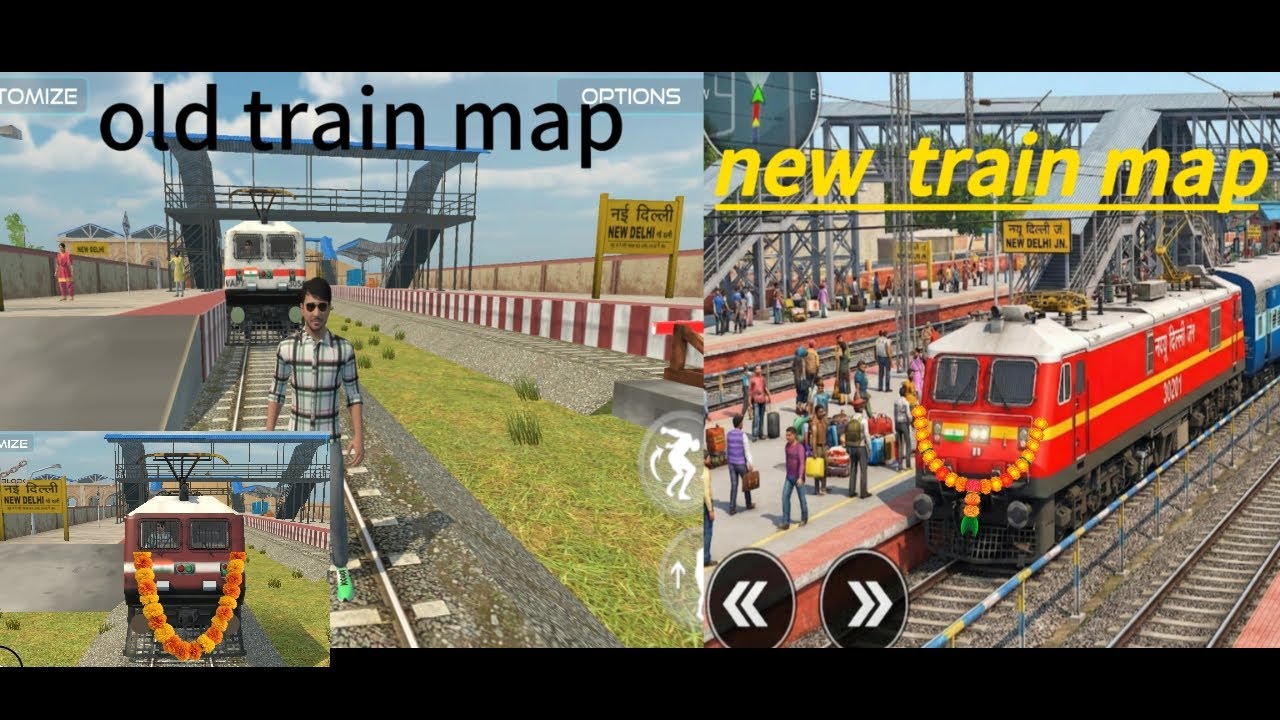 New train map Indian vehicle simulator 3D game #indianvehicalsimulator3d 