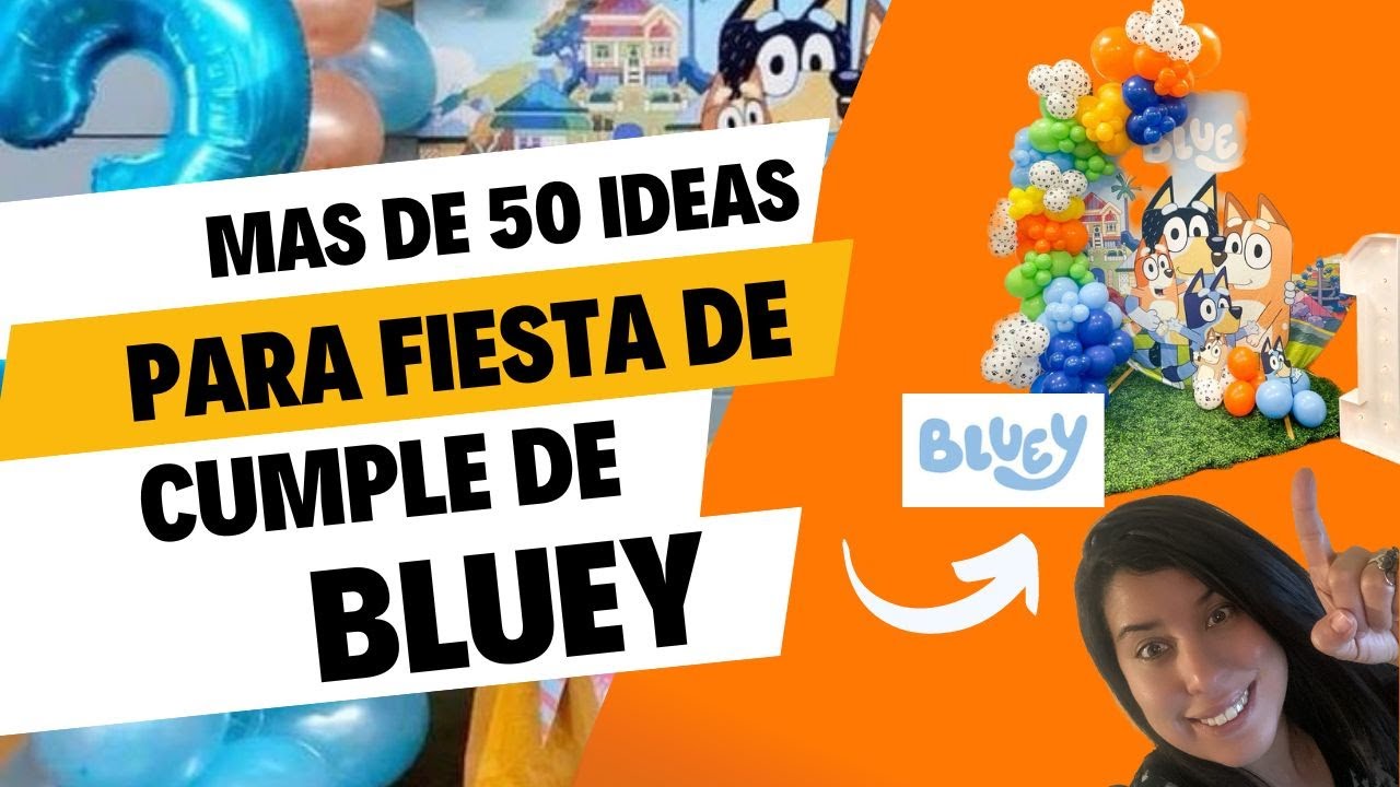 Bluey 50 ideas para fiesta tematica  🐾🐾 #bluey #blueybingo Party decoration Bluey
