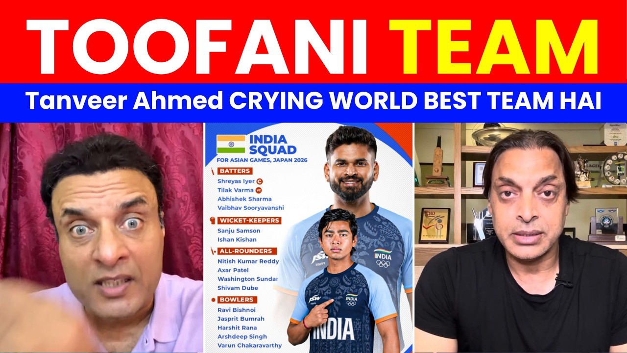 Shoaib Akhtar Crying Over India's Asian Games Squad Announcement | Pak Media Reaction | Asian Gam...