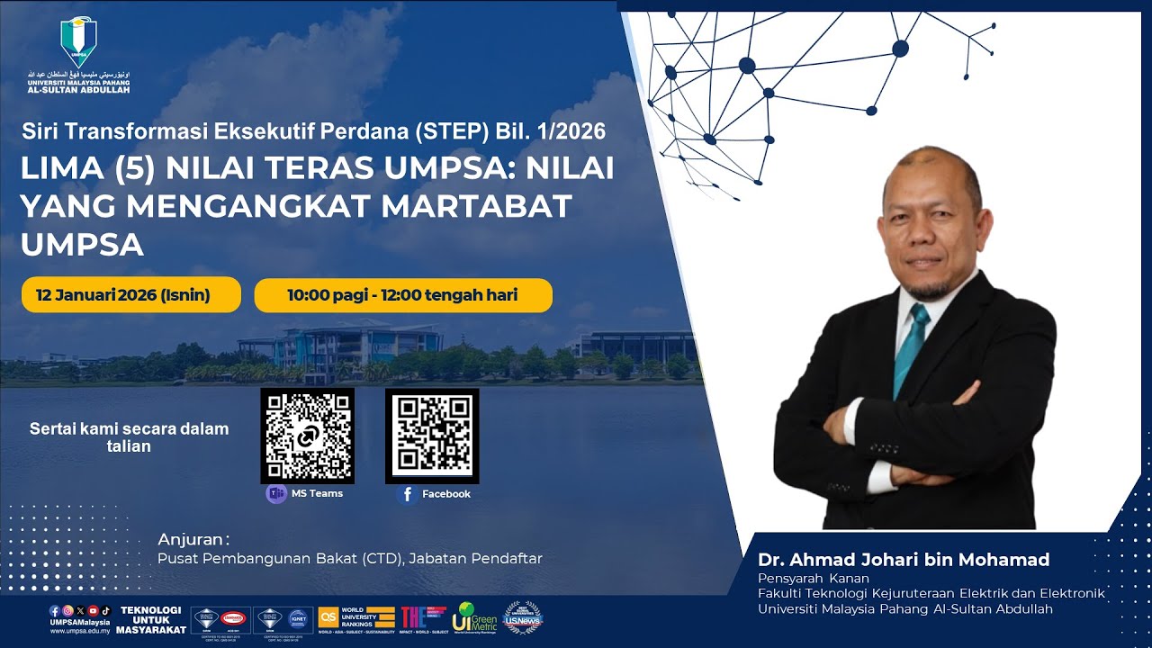 LIMA (5) NILAI TERAS UMPSA: NILAI YANG MENGANGKAT MARTABAT UMPSA