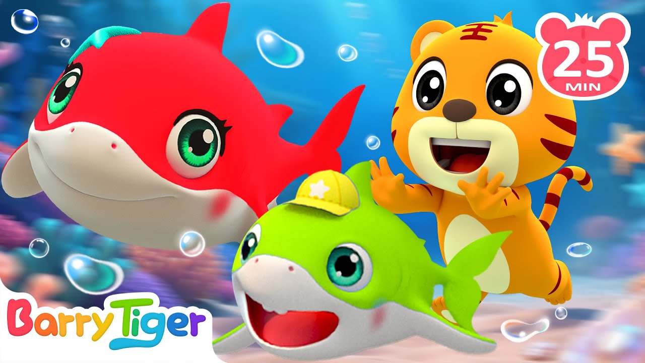Baby Shark DOO DOO DOO! | Animal Dance Party | Sing with Kids Songs & Nursery Rhymes | BarryTiger