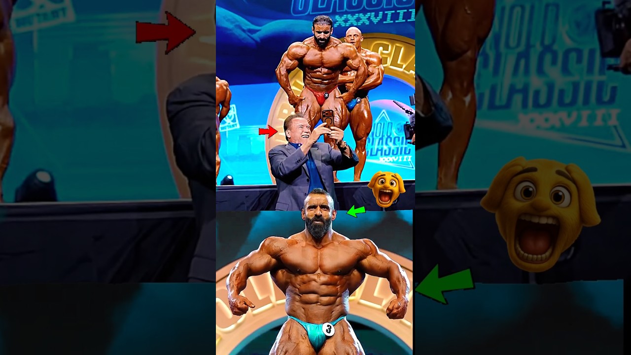 Hadi Choopan 🇮🇷🔥Dominating Arnold Classic 2026 Stage & Behind Arnold&rsquo;s Camera #bodybuilding #shorts