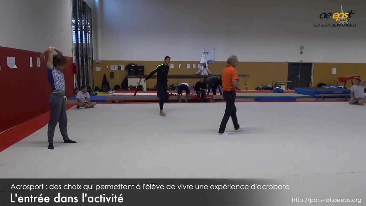 Alain Coston : Atelier de pratique acrosport (partie « pratique ») – Vidéo 1/4