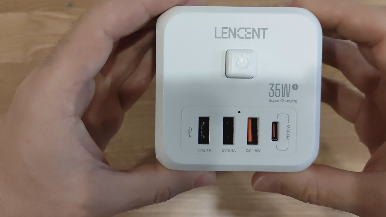 LENCENT Wall Socket Extender with 3 AC Outlets 3 USB Ports And1 Type C 7-in-1 EU- www.aliexpress.com