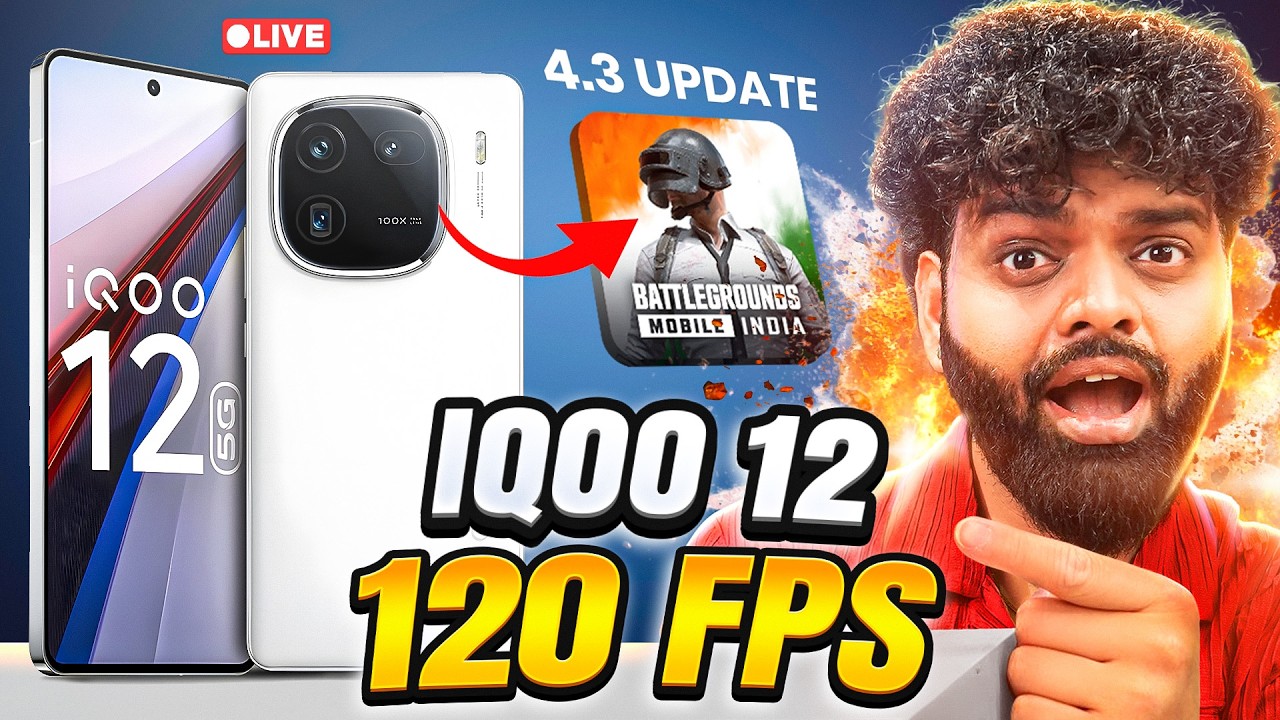 iQOO 12 BGMI 120FPS Review – Smooth Ya Frame Drop? 🤔🎮🔥⚡ #bgmilive