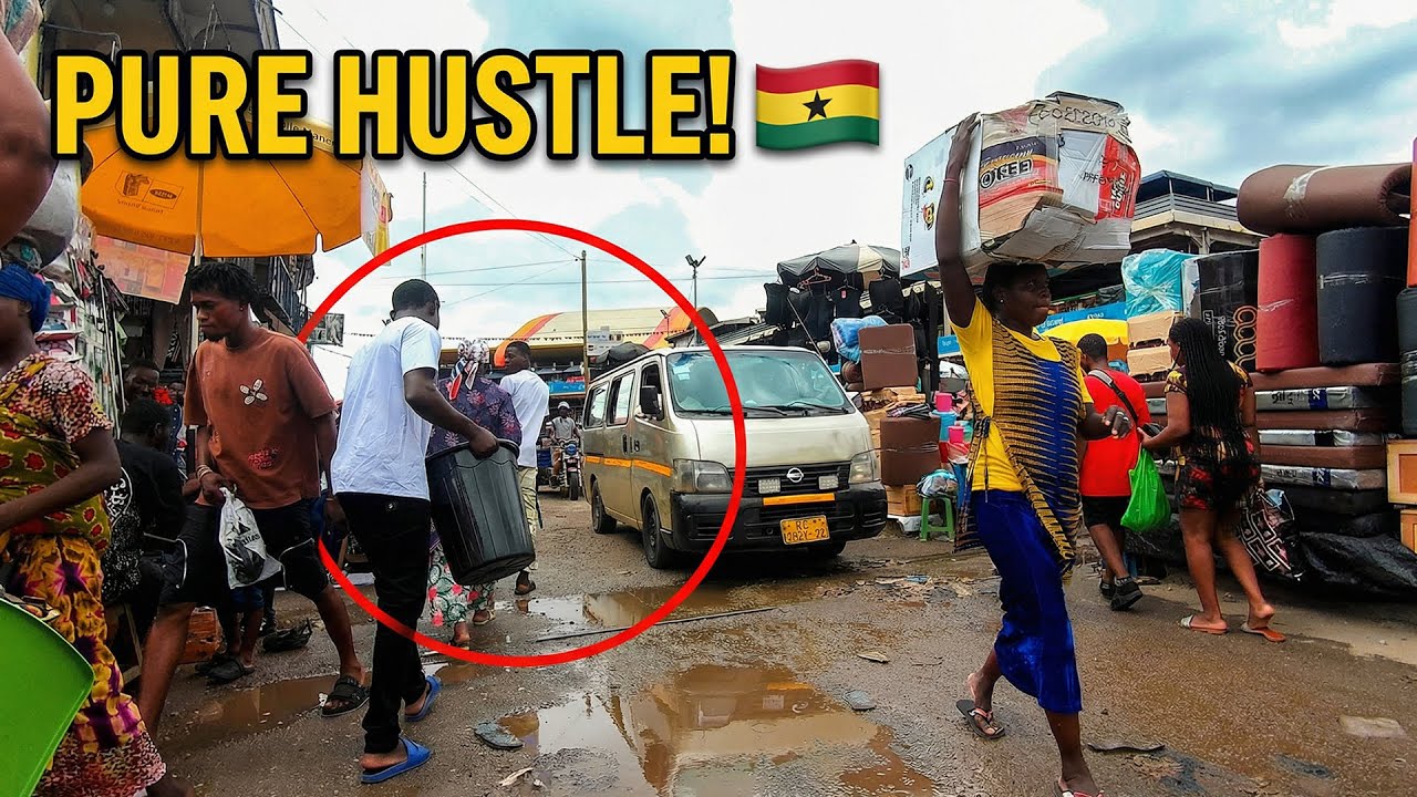 EXPLORING THE HECTIC STREETS OF KUMASI GHANA | RAW STREET VIBES