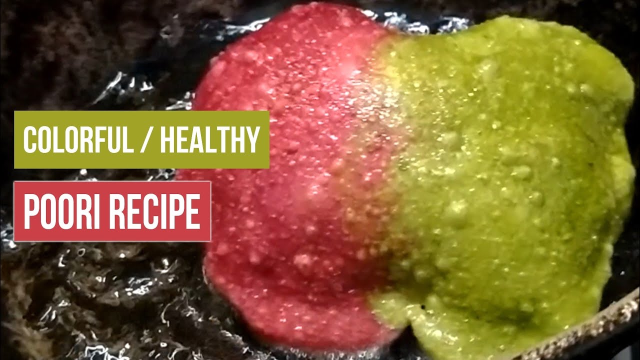 How to Make Colourful Poori//Healthy Poori Recipe