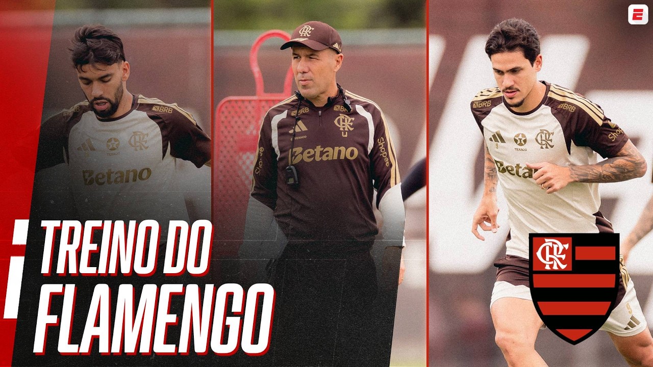 TREINO DO FLAMENGO ANTES DE JOGO IMPORTANTE DA LIBERTADORES | ESPN
