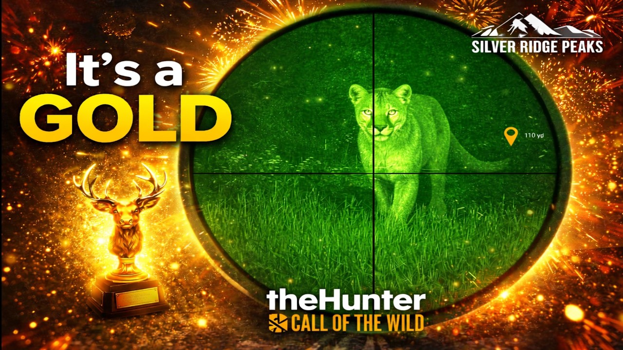 My First Mountain Lion Was a Gold! 🐾🏆 | theHunter: Call of the Wild – Silver Ridge Peaks