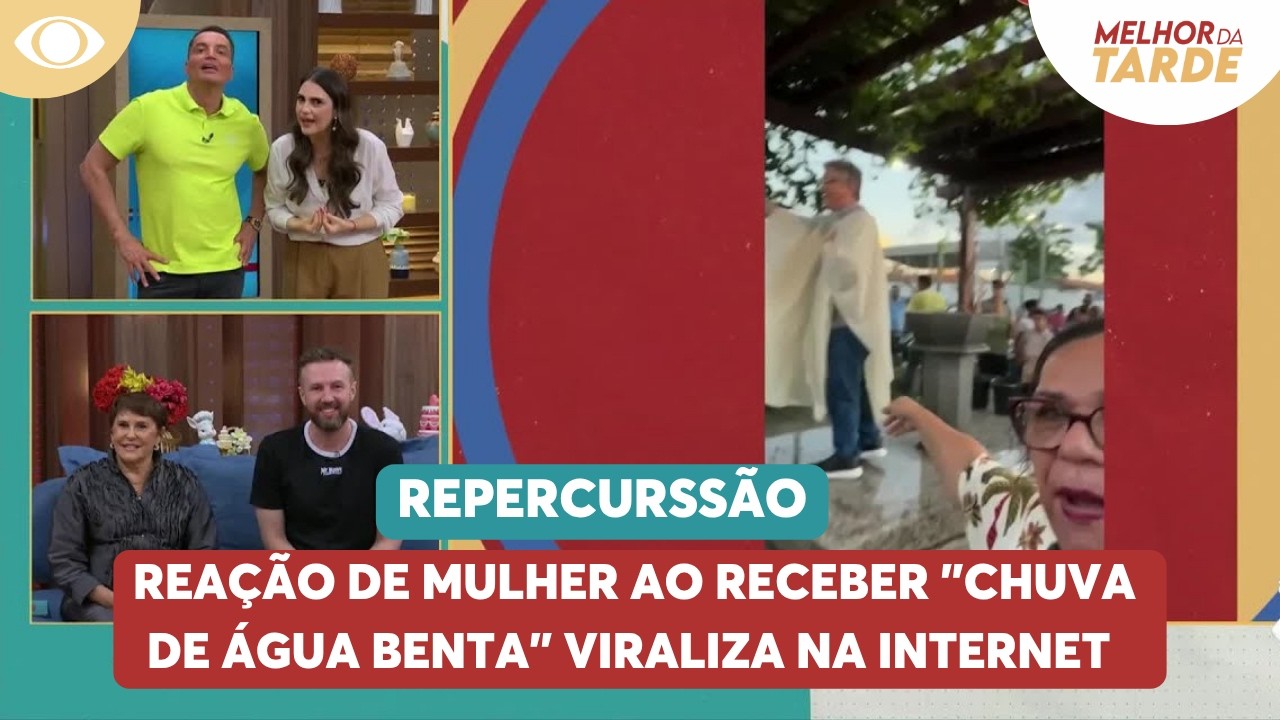 Rea&ccedil;&atilde;o de mulher ao receber 