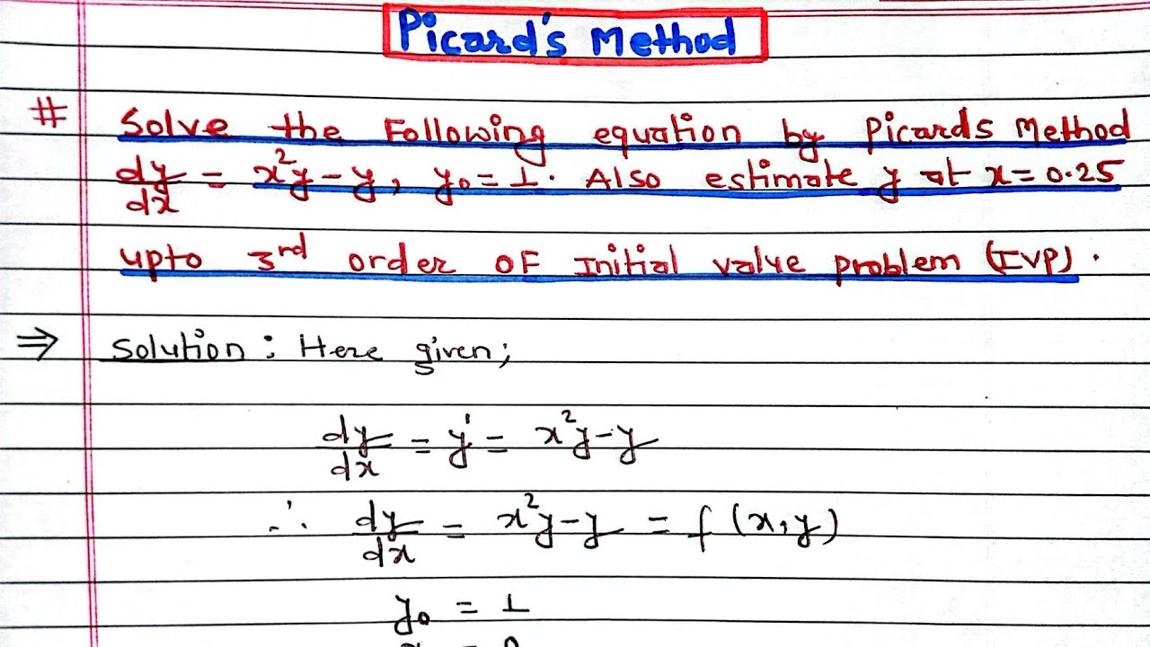 picard's method of successive approximation|| Numerical problem || Numerical Method || Arya Anjum