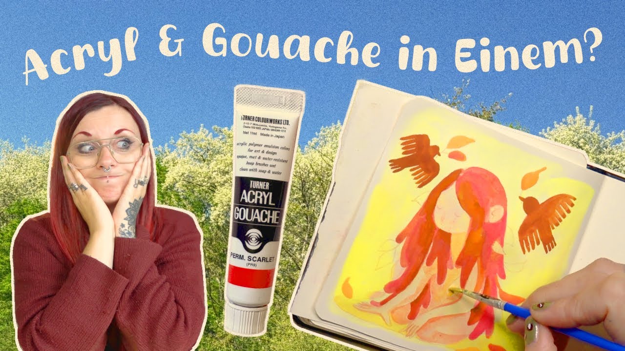 Ich teste Turners Acryl Gouache und male ✷ male ✷ male