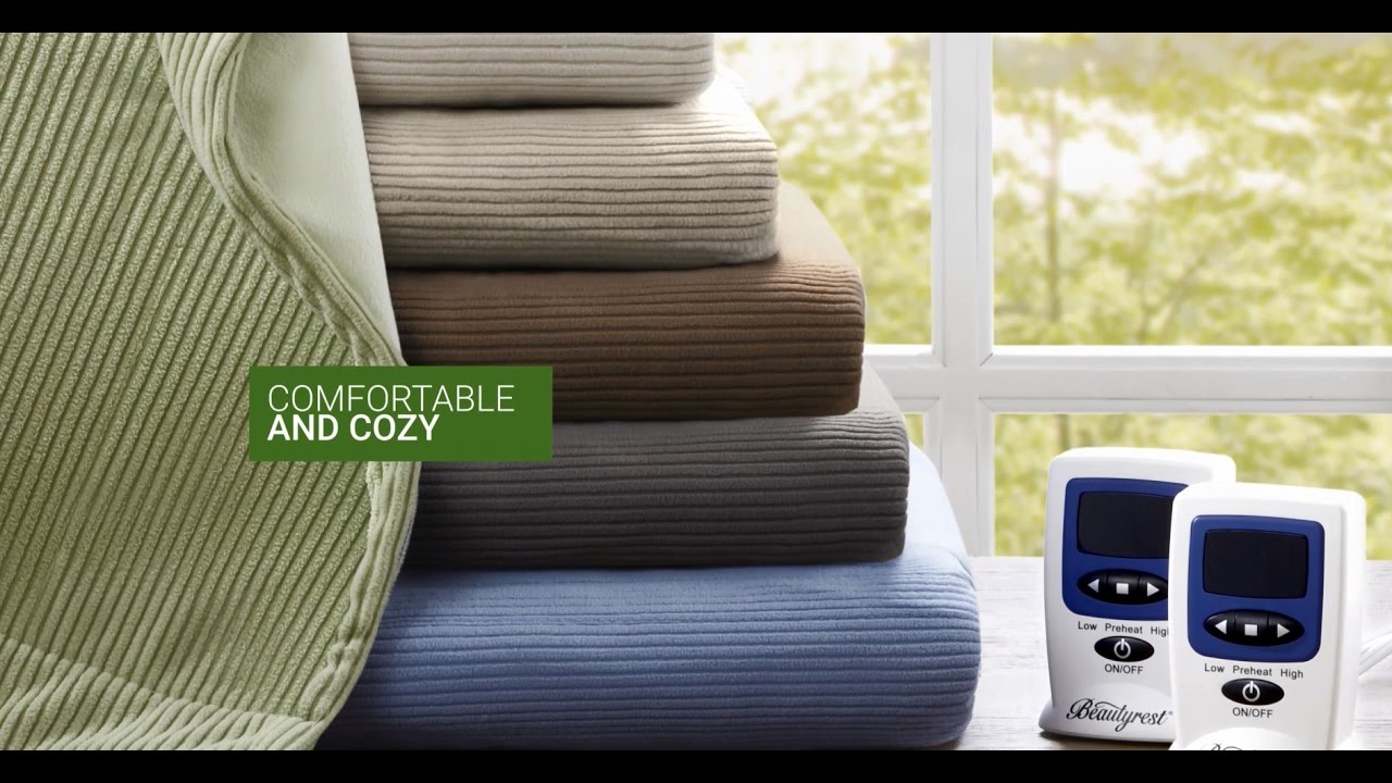 Beautyrest Heated Blanket Microfleece by Designer Living