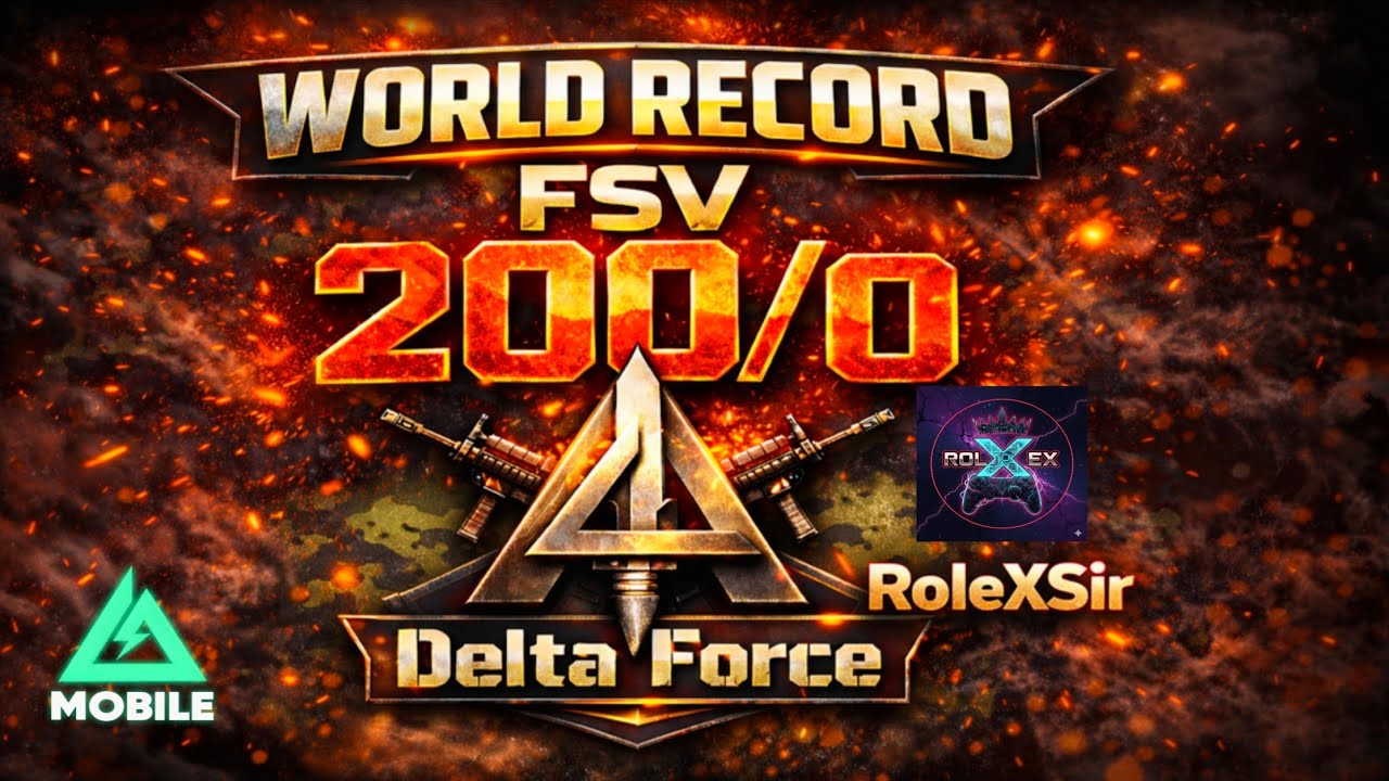 I Did World Record 200/0 With FSV In Delta Force Mobile 
